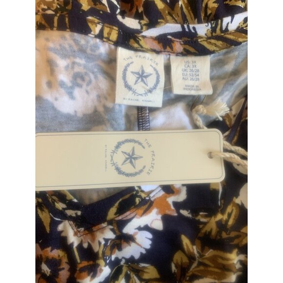 The Prairie by Rachel Ashwell Size 3X Fall Tunic Vneck hi/lo Stretchy - Picture 7 of 7